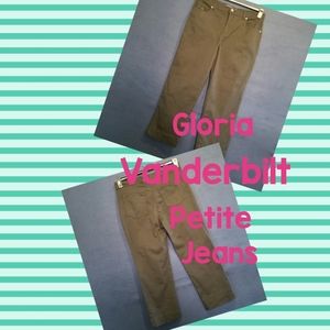 Gloria Vanderbilt Black Petite Jeans